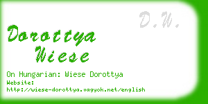 dorottya wiese business card